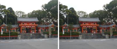 京都 八坂神社平行法立体写真