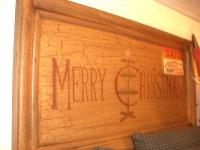木製メリークリスマスサイン