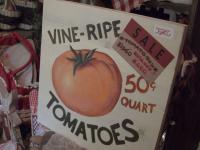 木製トマトサイン