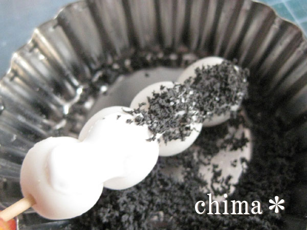 ちまじん 樹脂粘土 デコスイーツ ビーズブログ 粘土で串団子の作り方