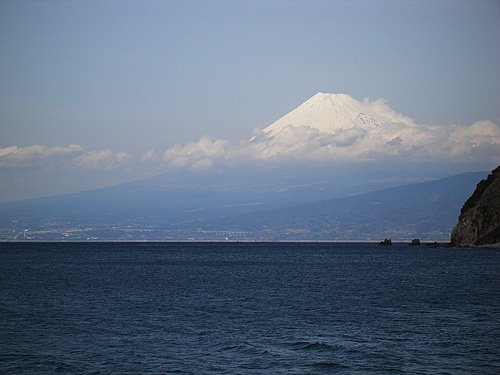 今日は富士山お顔を…