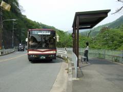 八瀬から京都市内へはバスで行きました