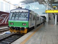 トングン列車使用の代表的な路線、京義線…ソウル駅にて