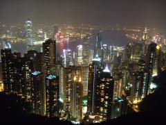 やはり香港の定番の夜景はここ！ヴィクトリア・ピークにて