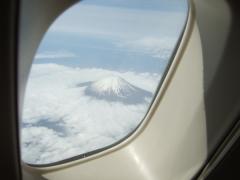今回は左側に富士山が見えました