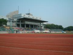 広大な面積を持っていた、武蔵野陸上競技場