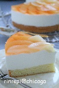 白桃のヨーグルトムースケーキ
