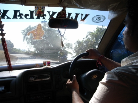 car driving to hospet-1